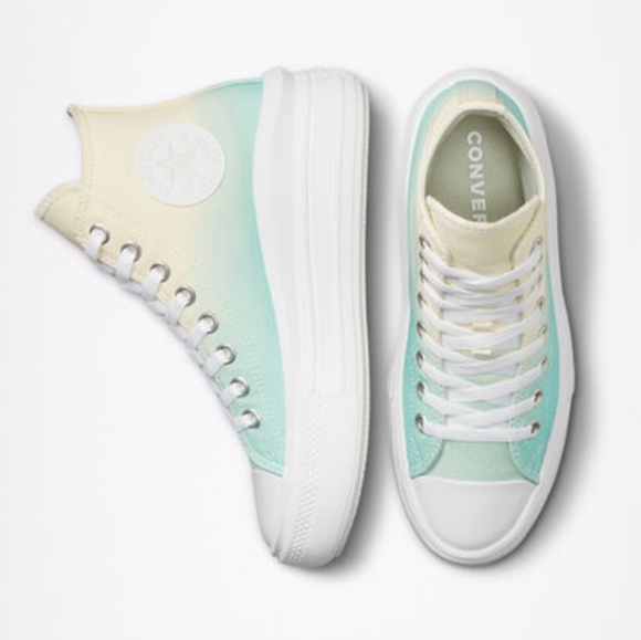 Converse Women's High-Top Sneakers - Mint and Cream - Picture 16 of 16